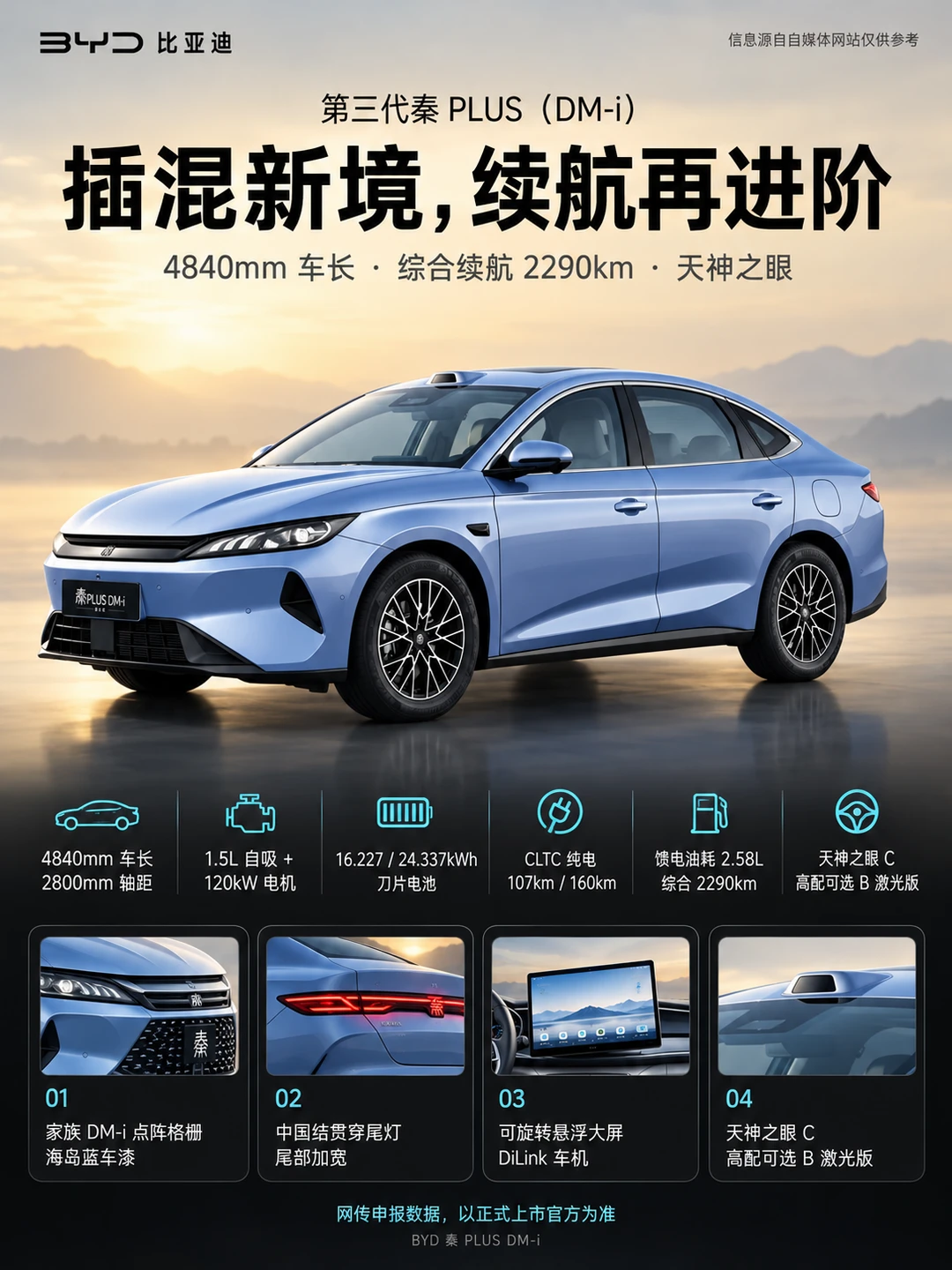 家用插混卷王换代｜第三代秦 钢琴烤漆没了