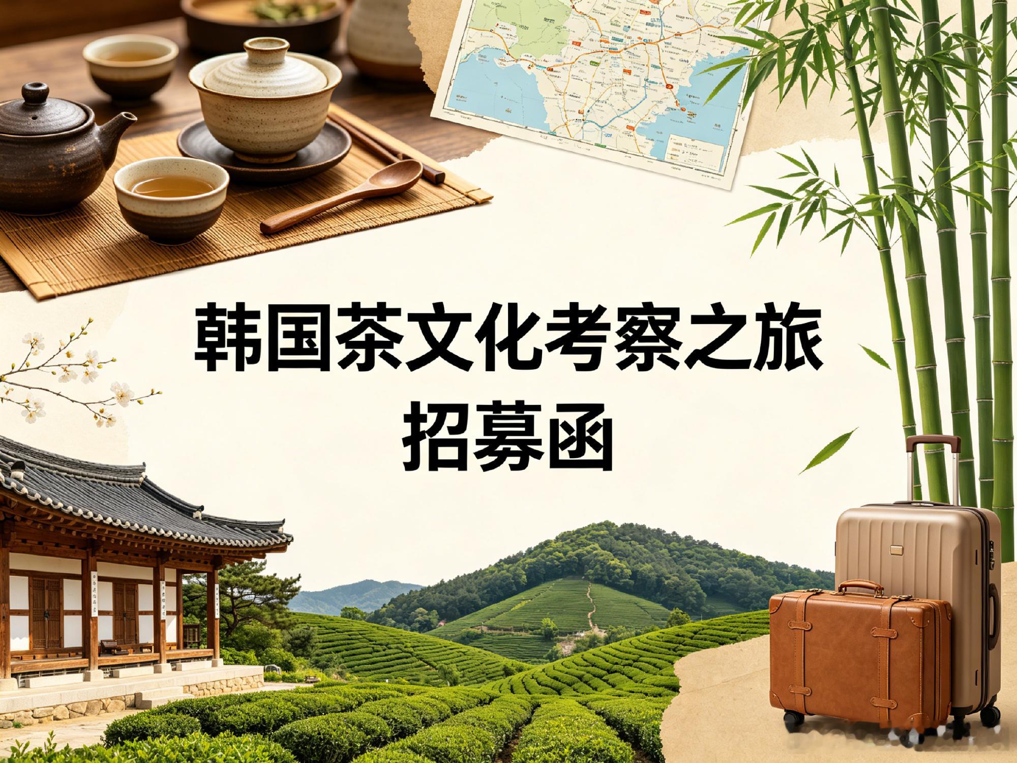 韩国茶文化考察之旅招募函  韩国茶产业虽规模有限，但依托有机种植、手工...