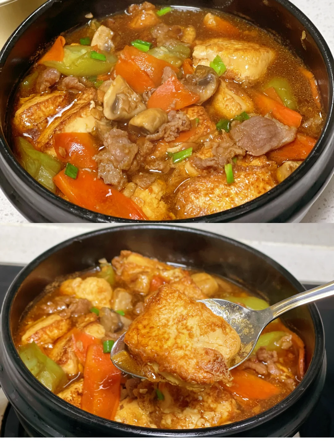 很适合冬季的牛肉蔬菜豆腐煲做法祛寒开胃