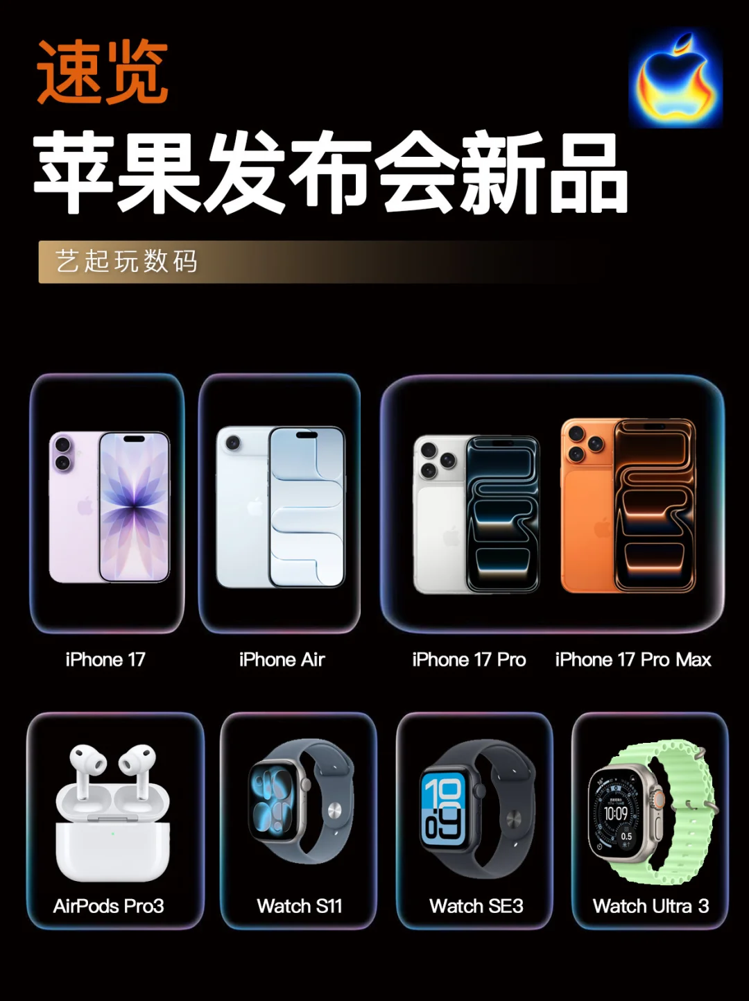 2025苹果发布会有哪些新品？我总结好了！