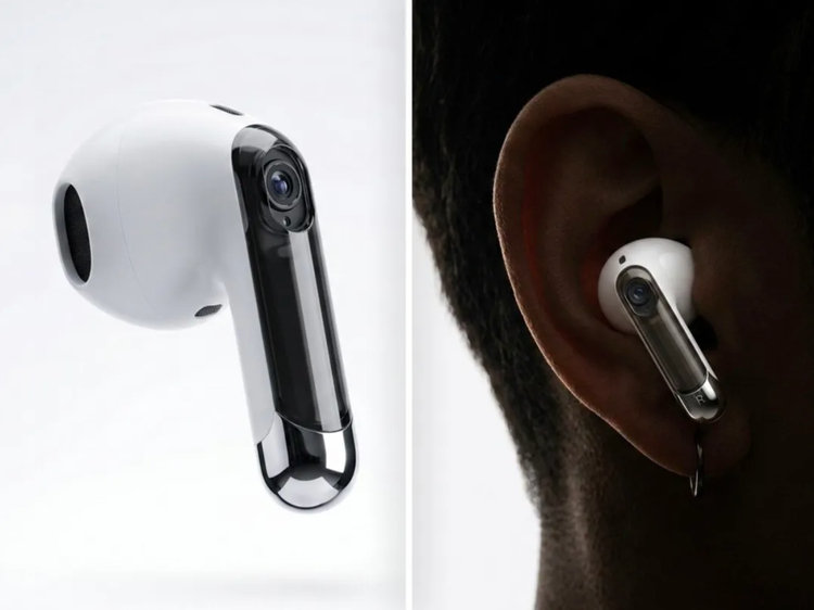 #苹果新品包括带摄像头的AirPods# 

耳机+摄像头，先不说功能怎么样，这隐蔽性比眼镜+摄像头可强太多了[流汗]

前段时间macOS Tahoe 26.7 RC版里曝光过一段带摄像头版AirPods的演示，演示里拿本书放在眼前，耳机的摄像头就能识别书名，帮你记录或者找信息。 ​