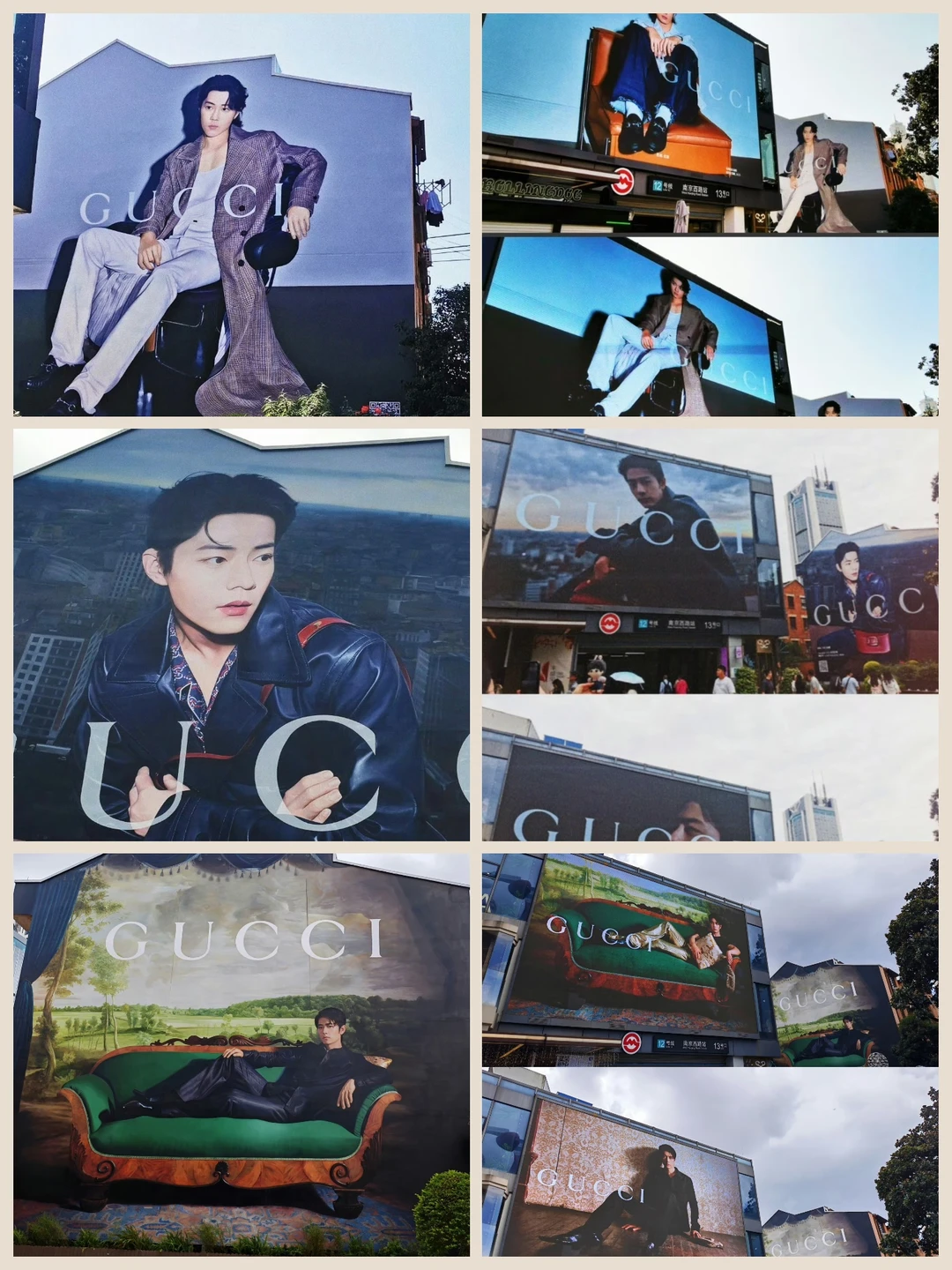 这些年我的肖战xGucci世界名画打卡记录！
从1.0-3.0，真的越画越好了！