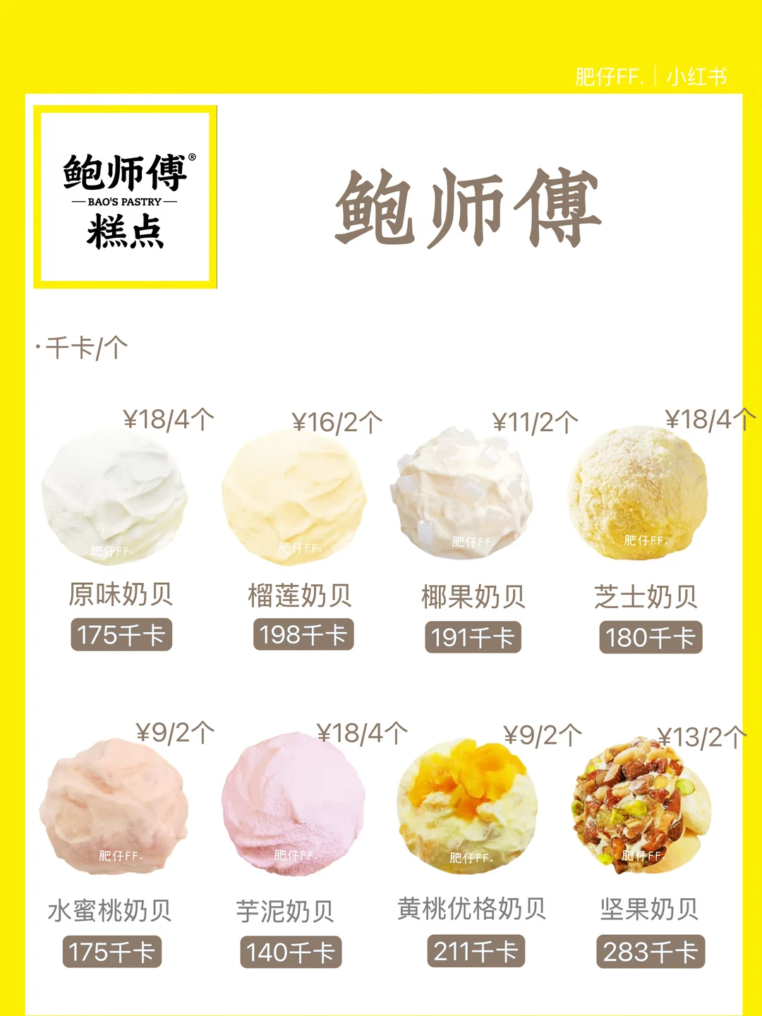 【鲍师傅】热量测评