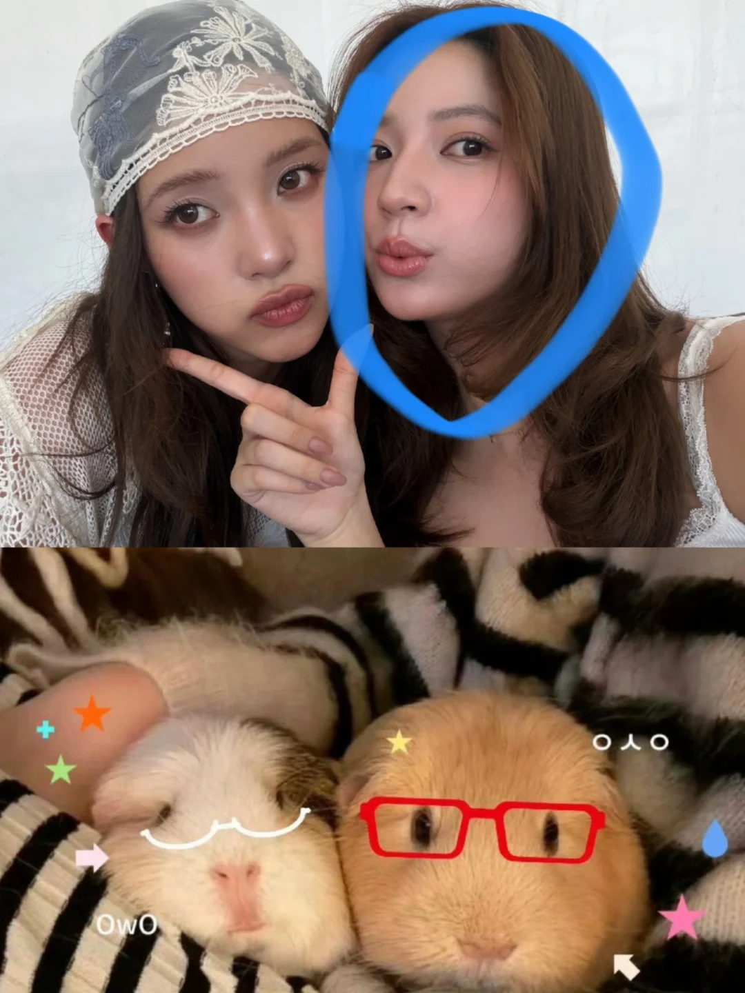 两姐妹颜值真的逆了！