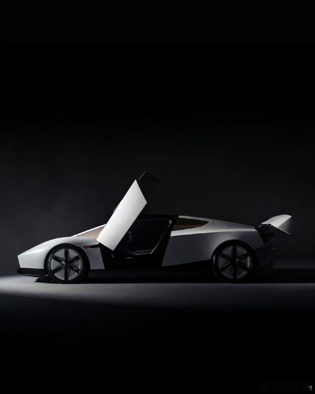 特斯拉Roadster2有点Cybertruck与兰博基尼的融合体，有点心动了。 ​
