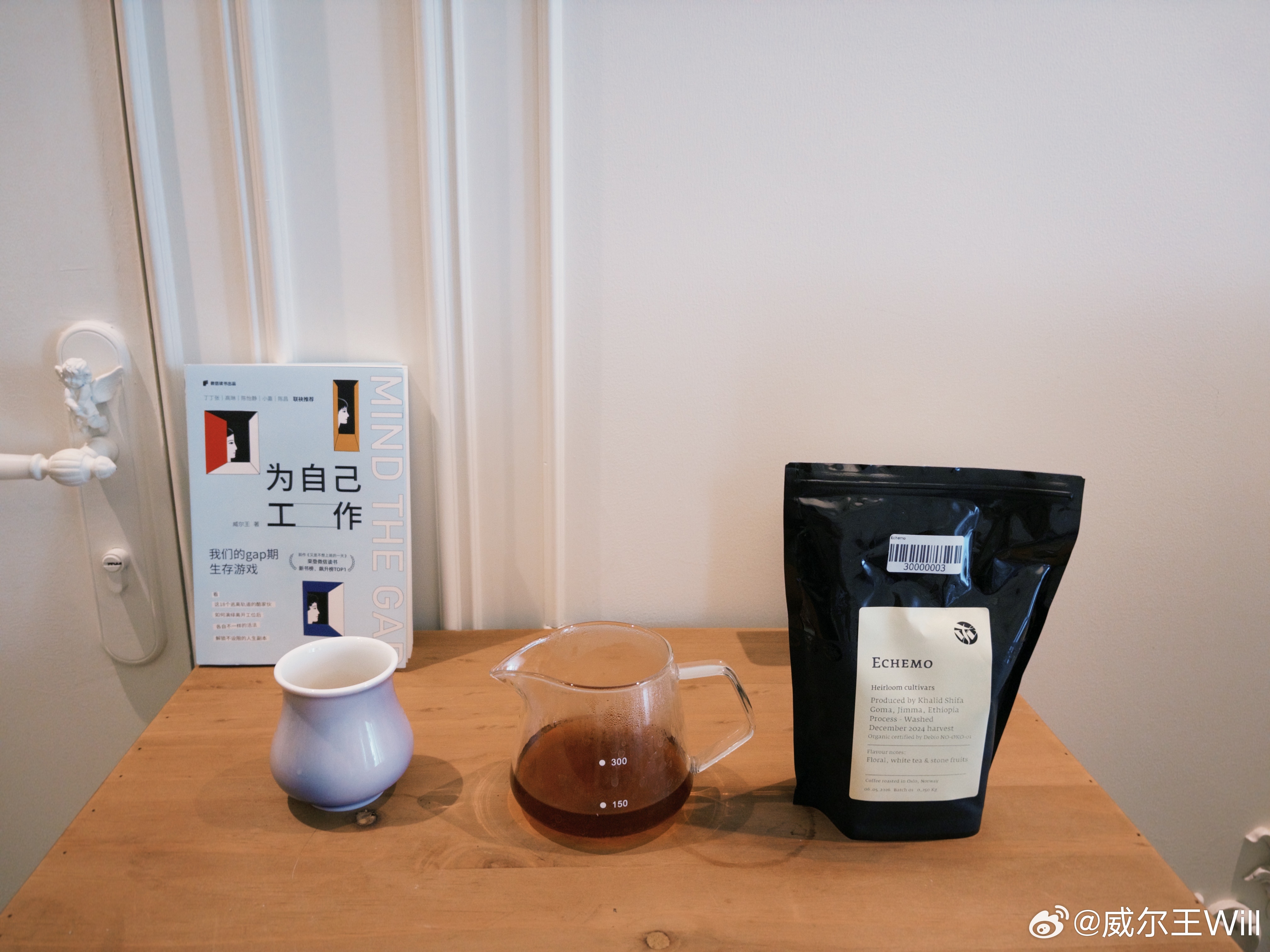 下午冲煮一杯挪威烘焙的埃塞极浅水洗 [超话]​​​