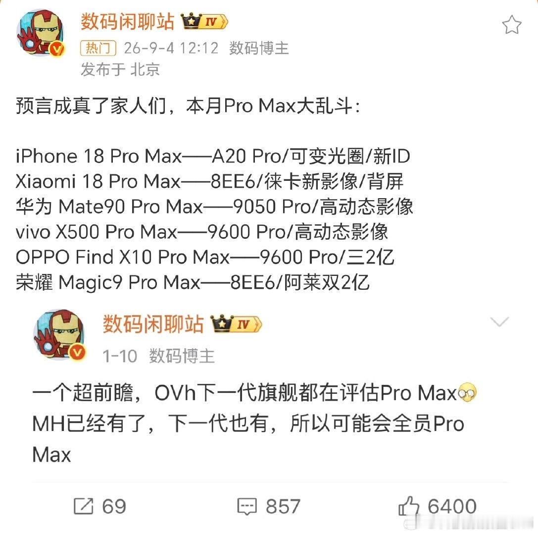 #Pro Max大乱斗#全员发力，百花齐放！ ​