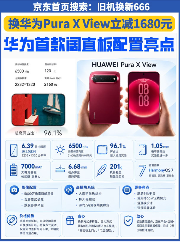 一篇看懂华为阔直屏Pura X View新形态手机