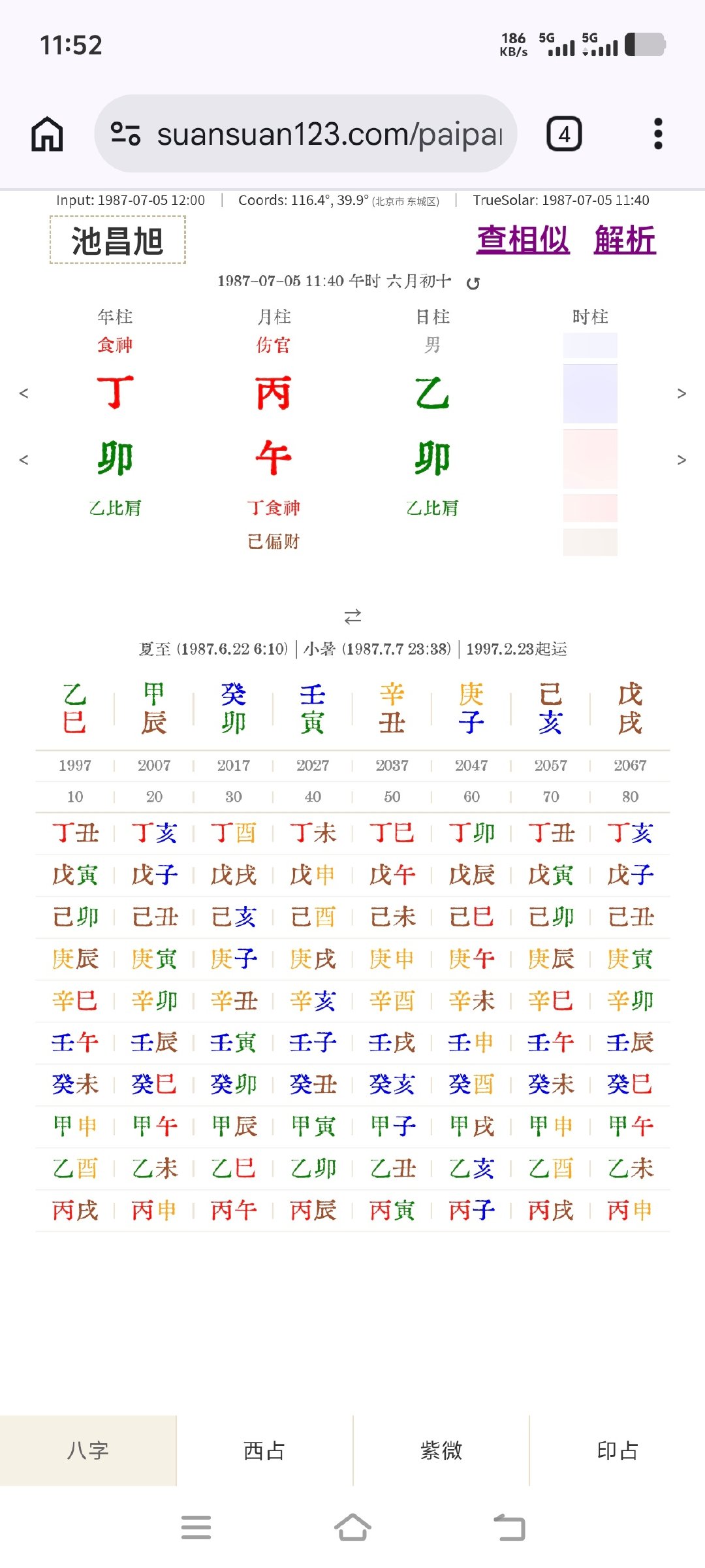 池昌旭和陈晓居然是同一天生日
木火通明～遍地桃花～ ​