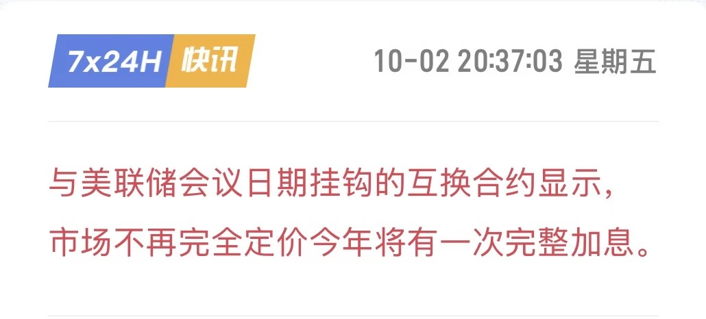 大利好，今年又不加息了？