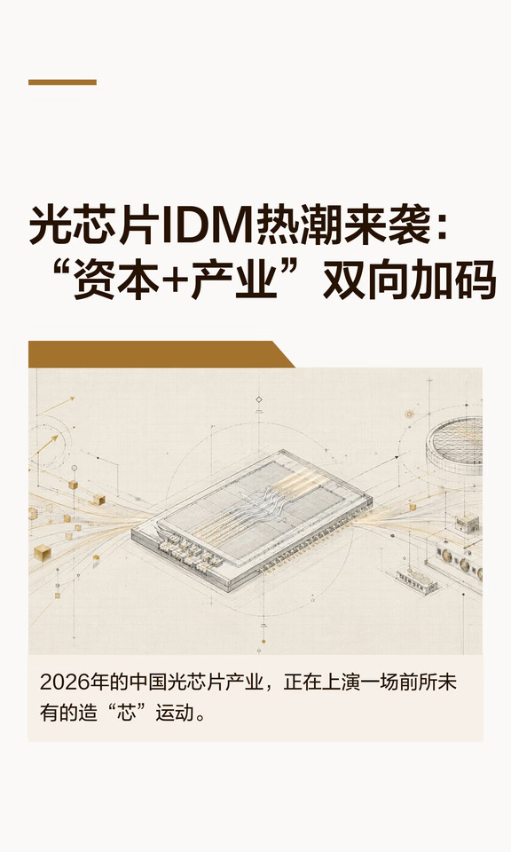 光芯片IDM热潮来袭：“资本+产业”双向加码