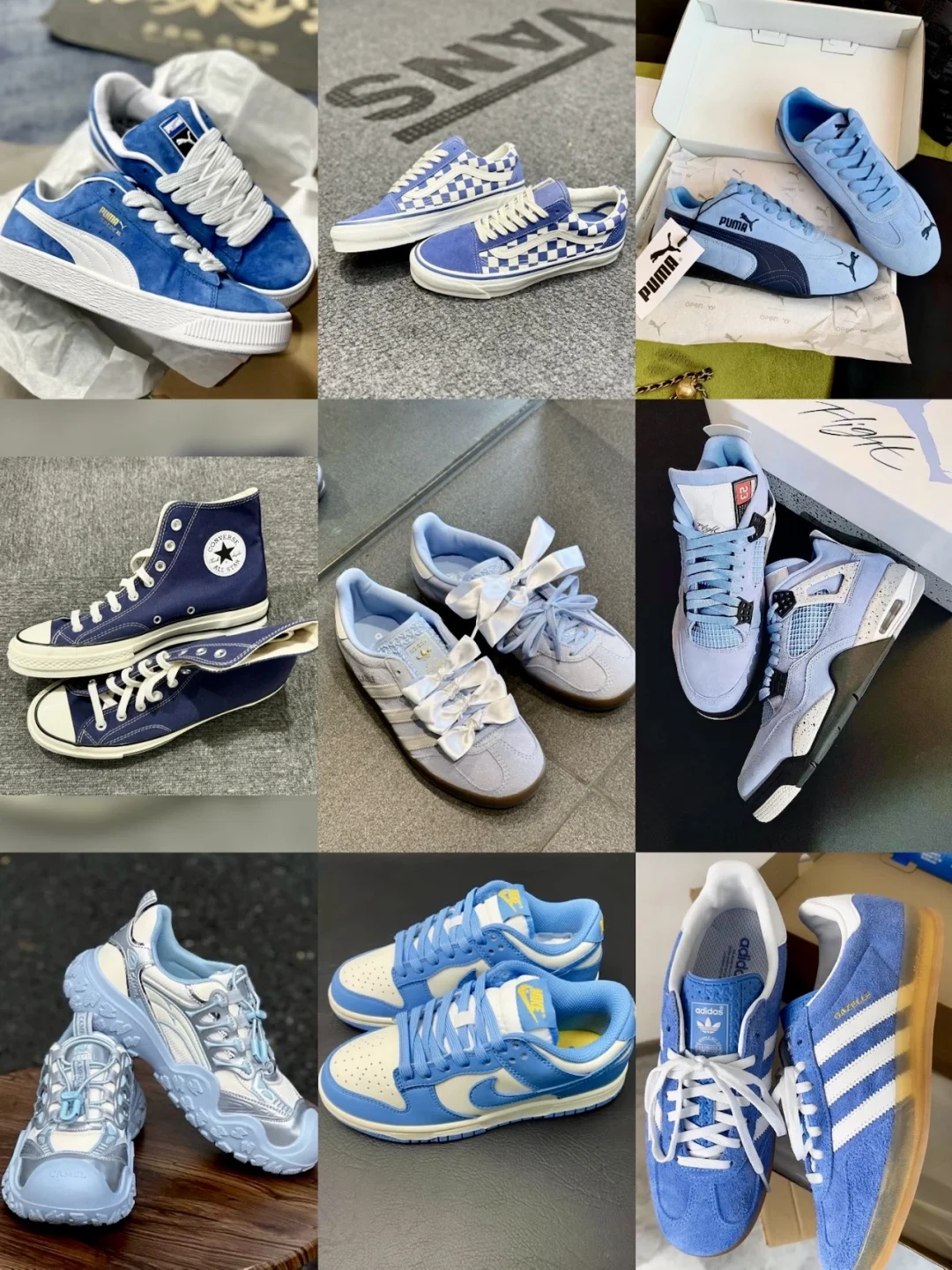 春日蓝色鞋子合集分享来啦！