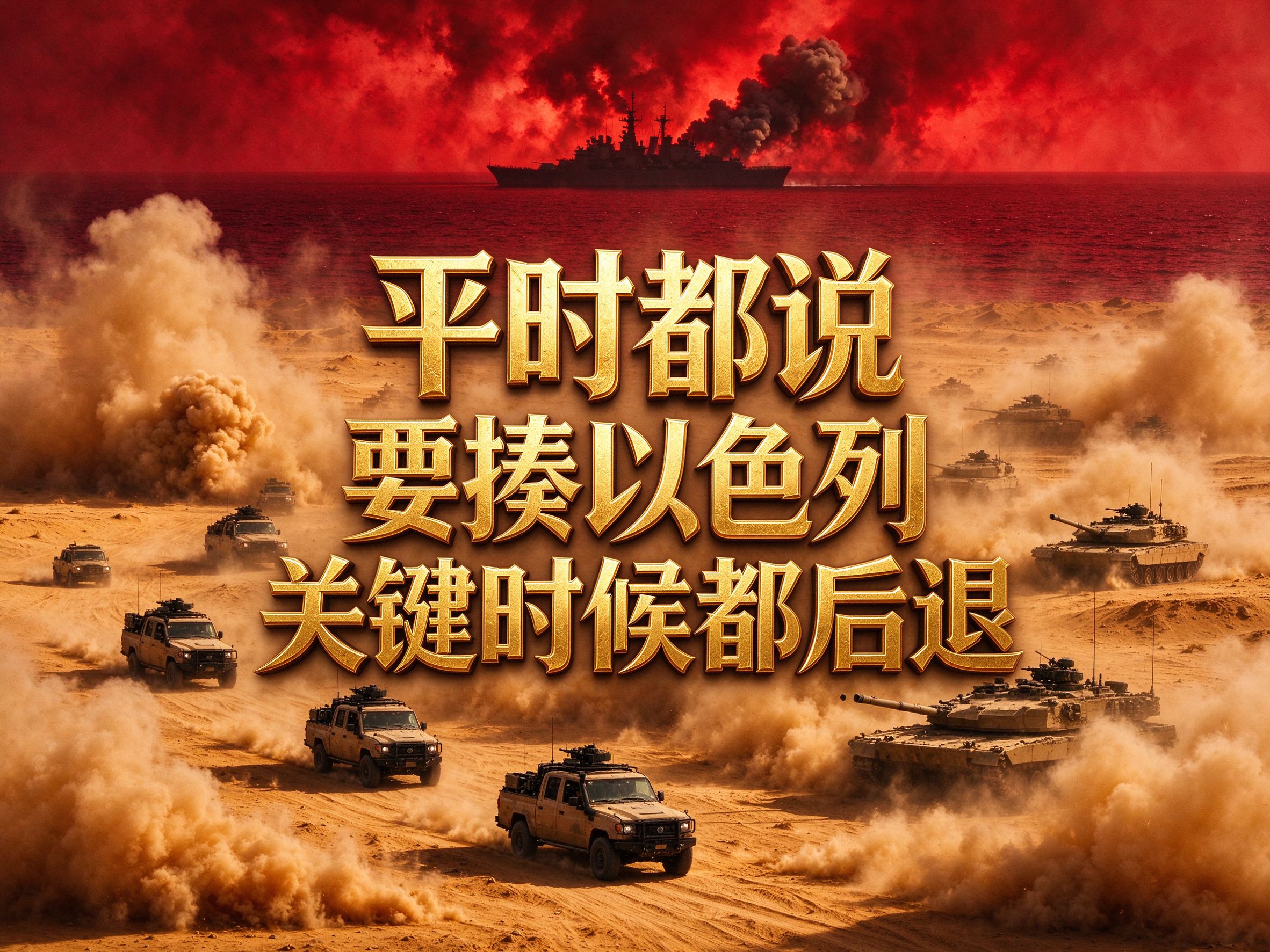 都嚷嚷着要揍以色列，真到亮剑时怎么全缩回去了呢？
2026年大半年，以色列就没消