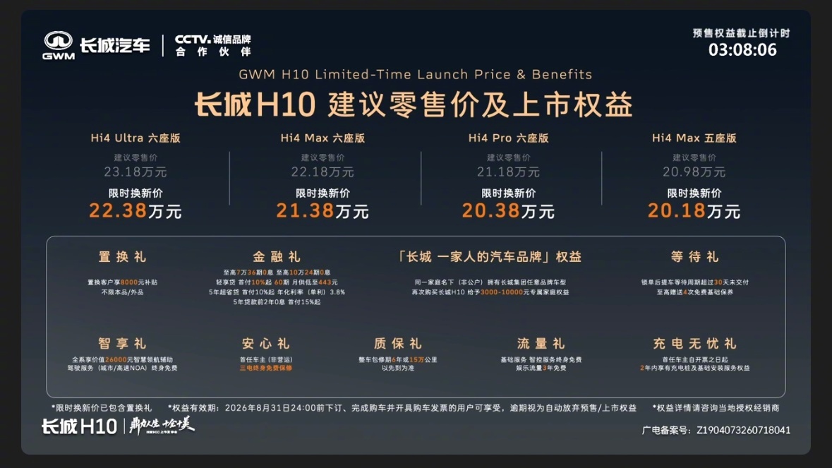 长城H10方盒子SUV上市发布会以幸福家庭情景剧展开 限时换新价20....