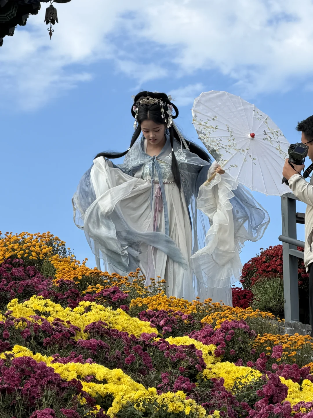 我在山西运城池神庙，祝你国庆快乐~