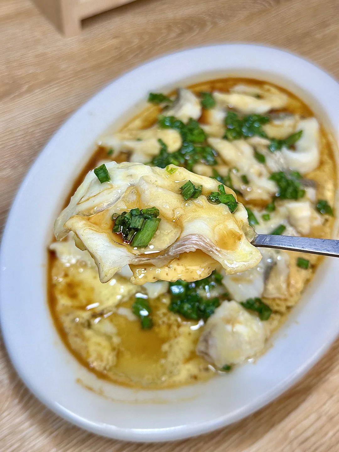 鲜掉眉毛❗️鲈鱼片蒸蛋好好吃😋