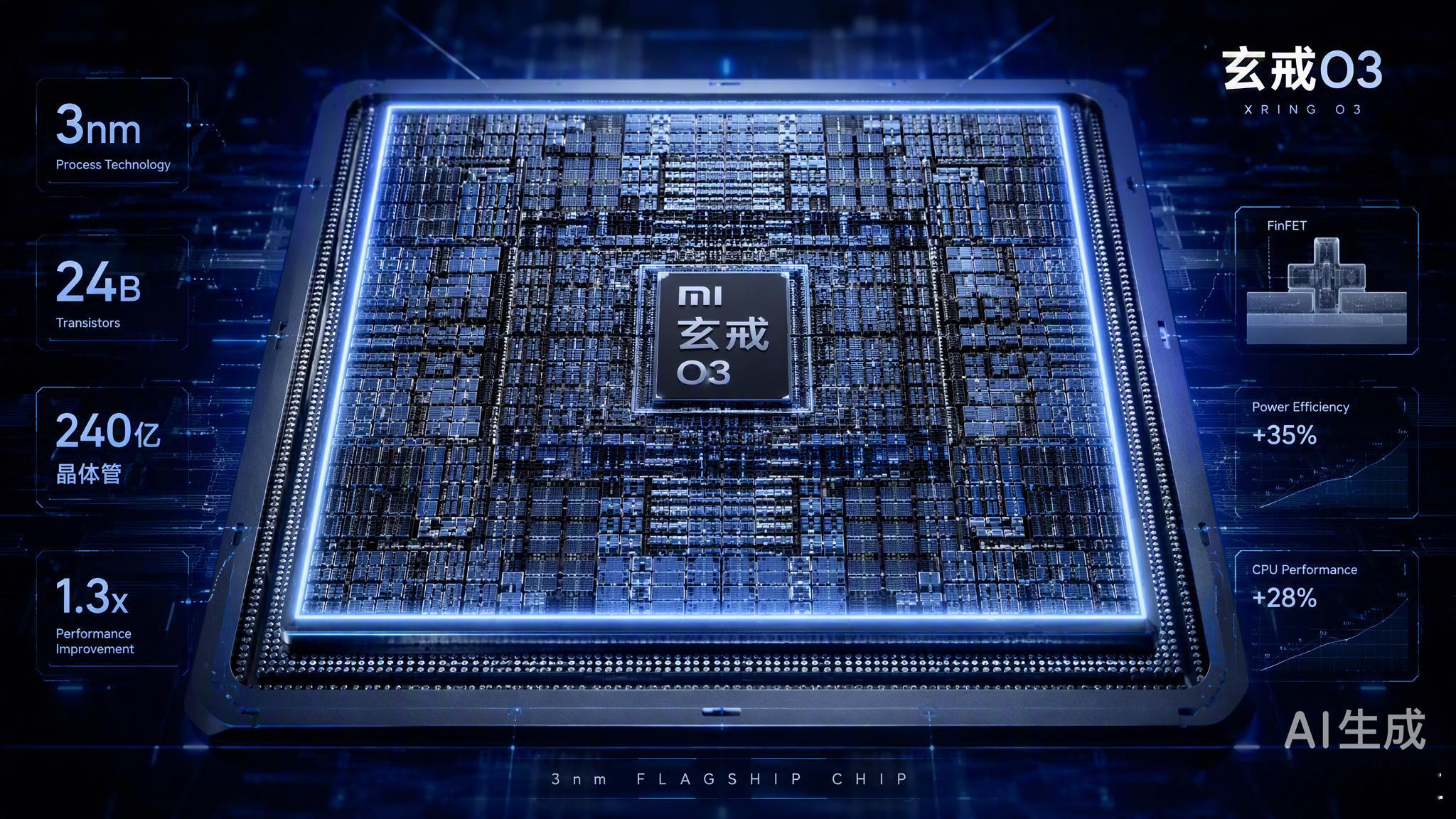 小米这次玄戒O3芯片跑分522万，成了行业首个破500万的旗舰SoC。作为医生，我常跟患者说心脏泵血效率决定了全身供血质量，芯片算力其实也是类似的逻辑——它决定了手机处理信息的“血液循环”速度。

玄戒O3采用3nm工艺，240亿晶体管，10核全大核架构，多核跑分15221。这就像给心脏装了更强大的心肌，每 ​