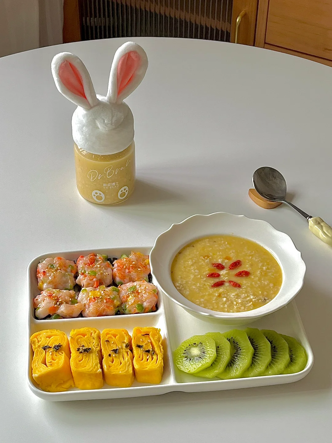 ☀️工作日早餐｜玉米鸡肉无米粥早餐盘 😋