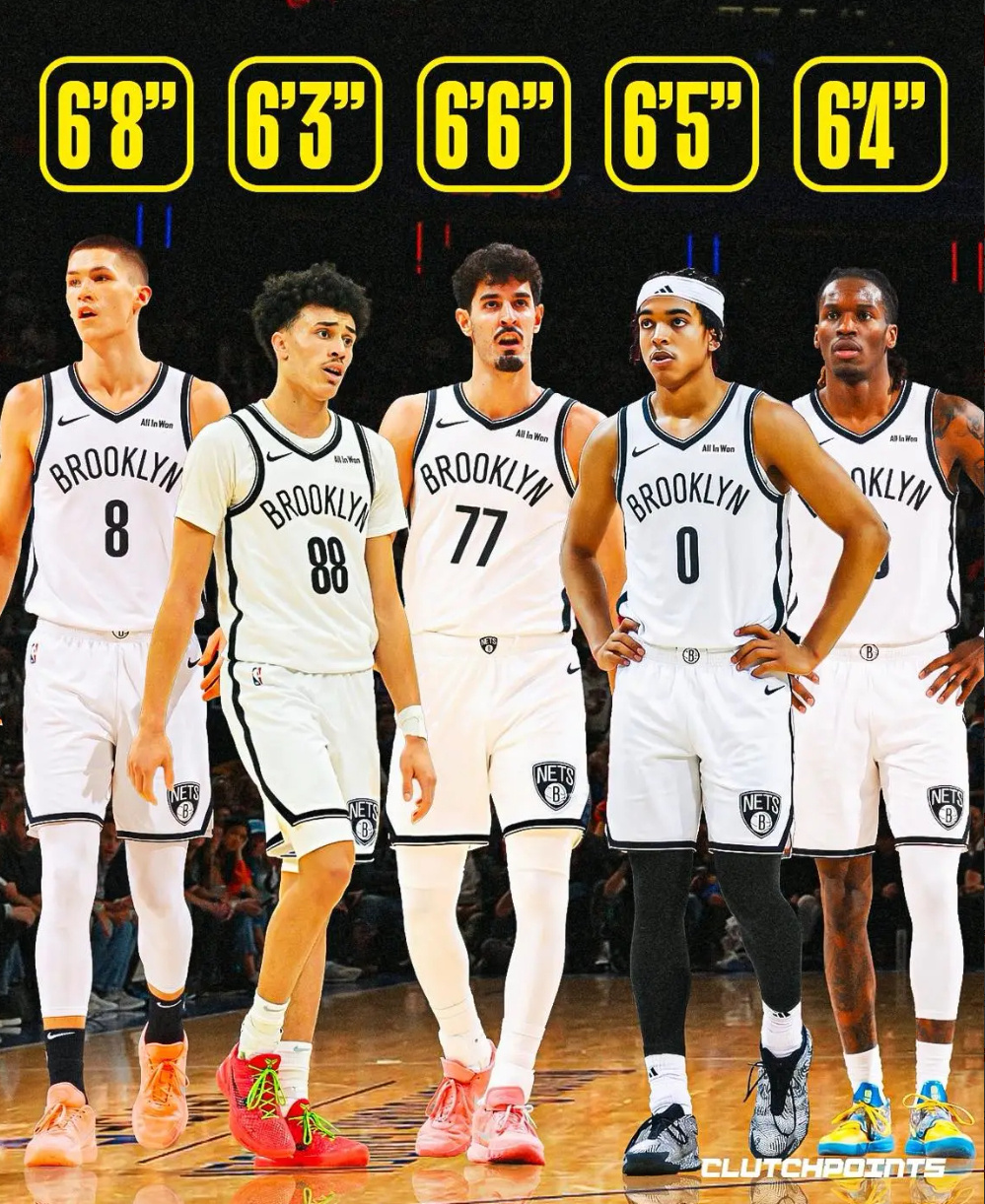 CP：篮网如今坐拥5名控卫，却只有1位中锋  美媒ClutchPoin...