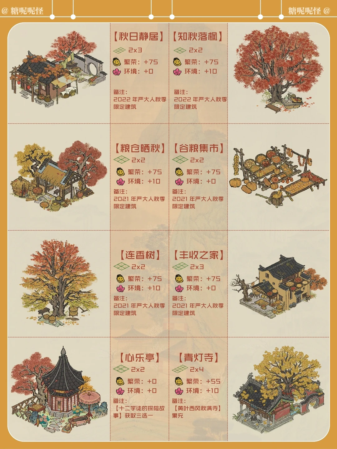 【小破图秋季系列建筑集锦】都是丰收的颜色