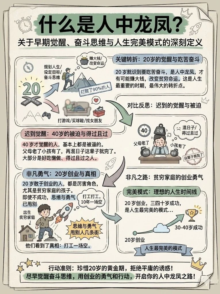 什么是人中龙凤？20 岁的觉醒