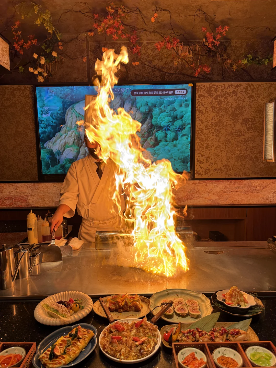 漂亮饭局安排！板前铁板烧太会了
