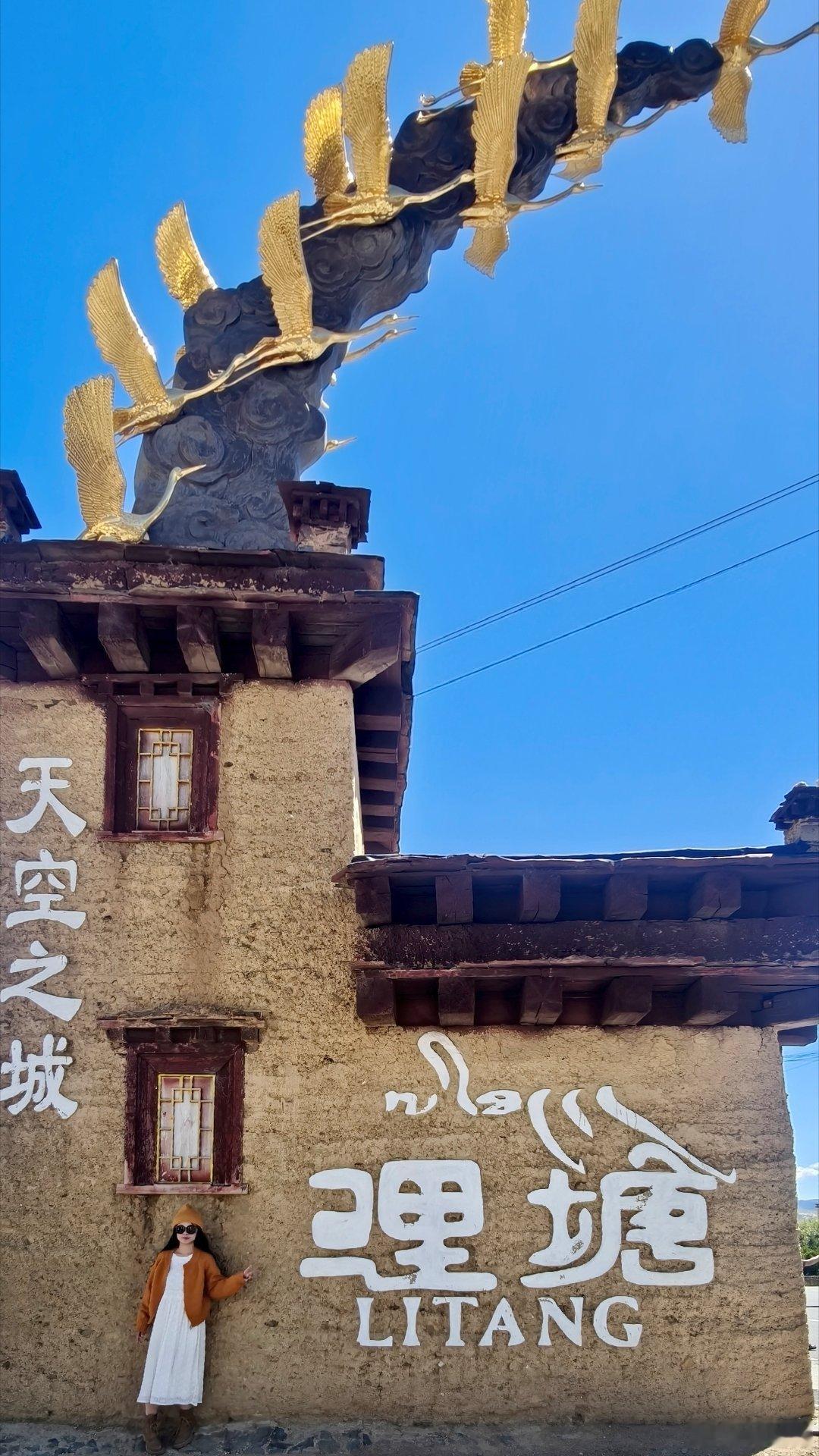 路过理塘，吃了个米线，看到宾阳的共享单车，遇到一只可怜的流浪咪咪，叫了它一声就跟着走，可惜带不了  ​