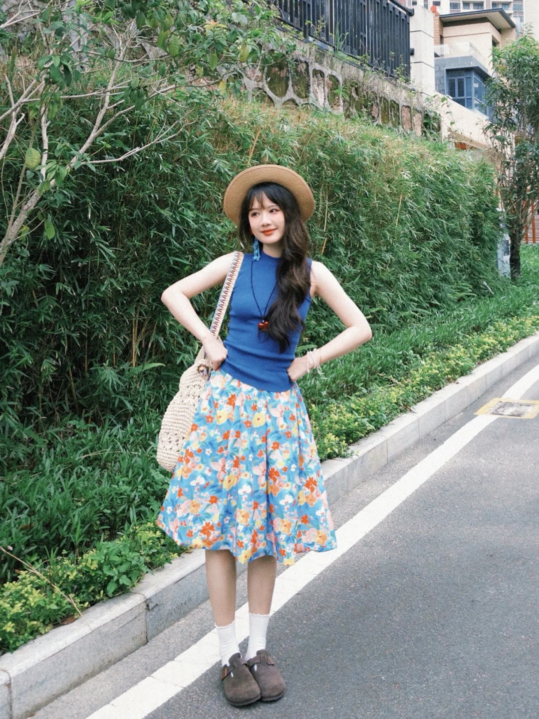 💙莫奈花园·油画感穿搭