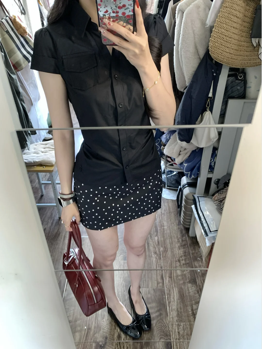 🐈‍⬛黑衬衣显瘦的神