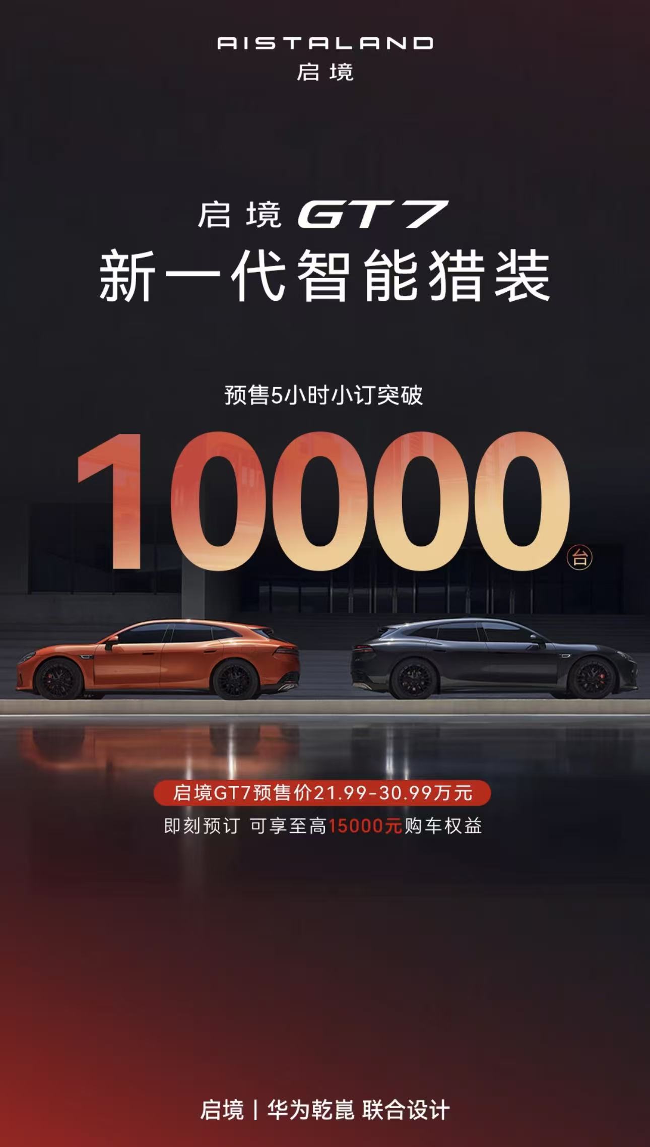 华为乾崑全栈加持，启境GT7智能体验同级无对手
华为乾崑全栈技术加持，让启境GT