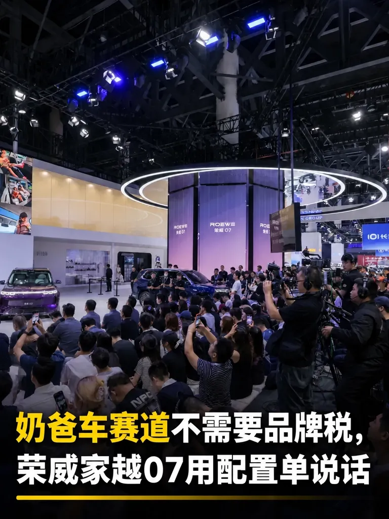 理想L6能坐稳奶爸车这个位置，不是靠营销，是真把家庭需求想明白了：冰箱彩电大沙发配齐，空间细节照顾到位，25万级里它就是标杆。但标杆的意义，是让人看清好在哪里，也看清溢价花在哪。荣威家越07这次把这个级别的东西整体下放：同样看懂全家，价格落到15万级，奶爸车接棒的味道很足。能做下来，靠的是上汽集团供