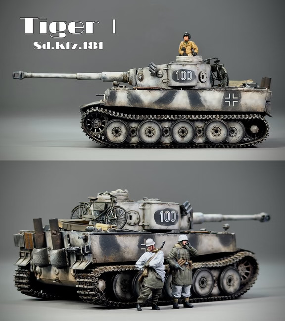 “耳朵虎”虎式重型坦克 1/72比例模型