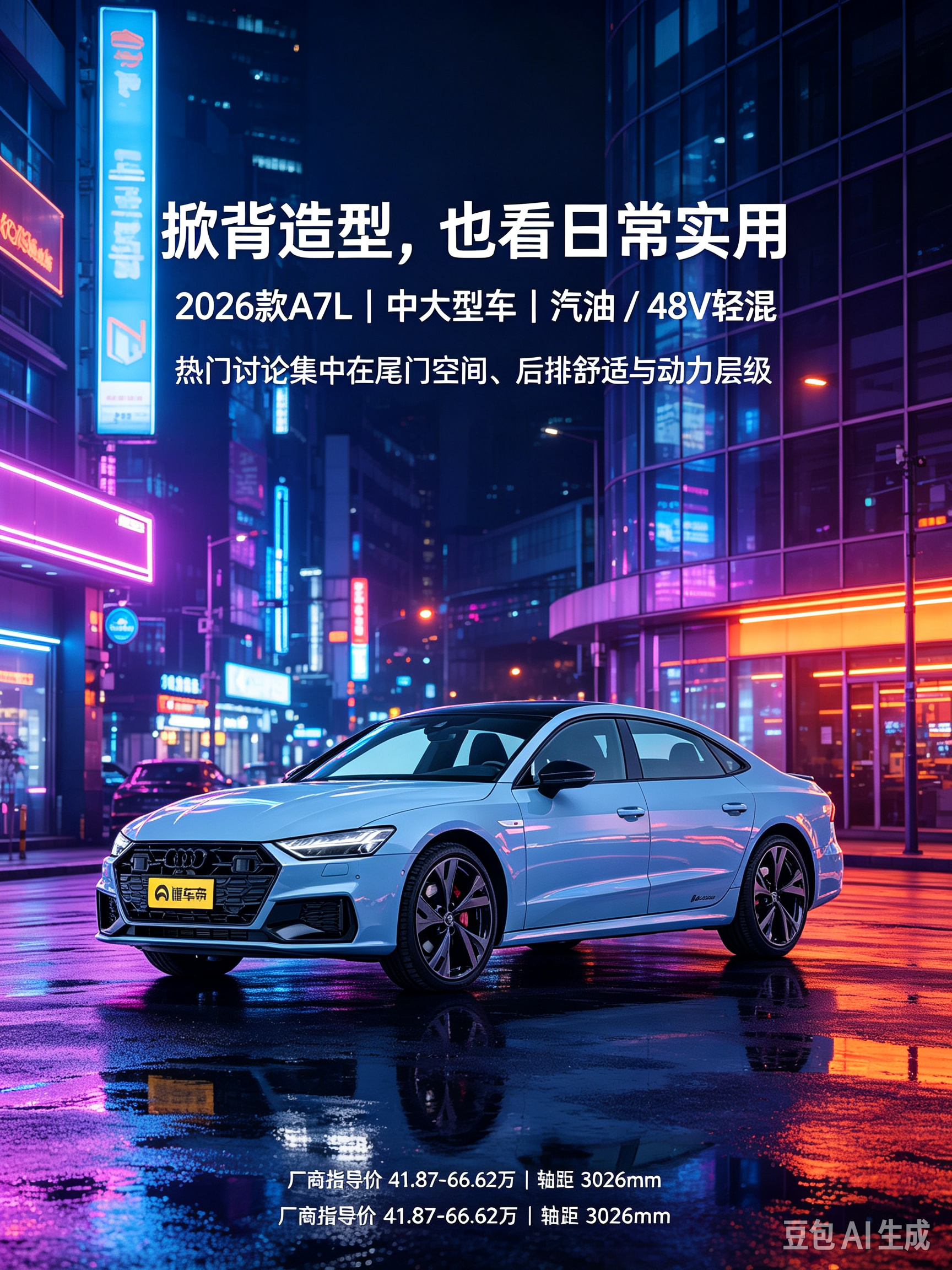 奥迪A7L掀背兼顾颜值实用
