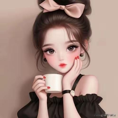 元气少女手捧咖啡那一幕，真的能让甜美瞬间定格。就像阳光明媚的午后，少女...