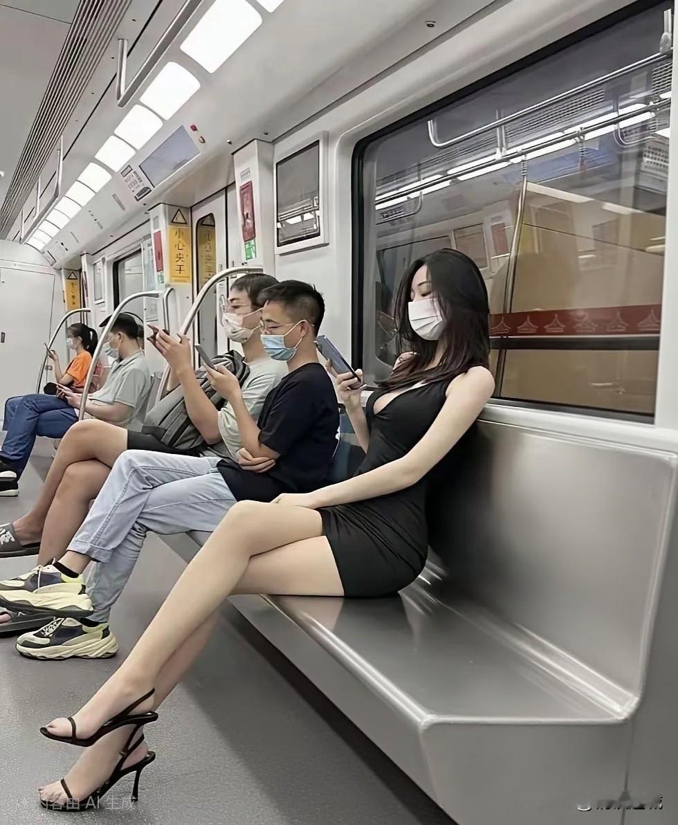 坐地铁的冷艳知性美女，从事什么职业呢?