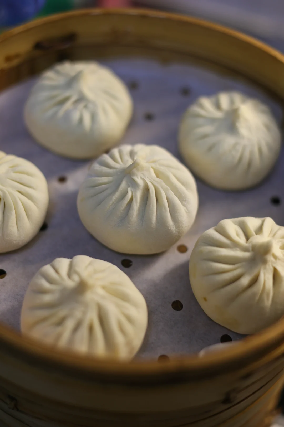 苔菜鲜肉包子，特别适合春天吃的时令蔬菜