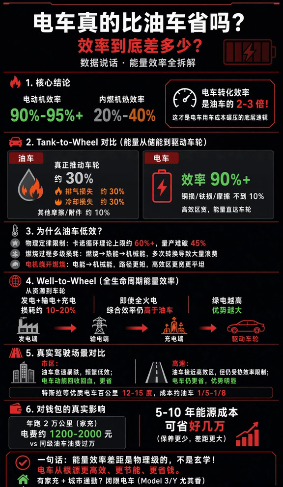 电车真的比油车省吗？