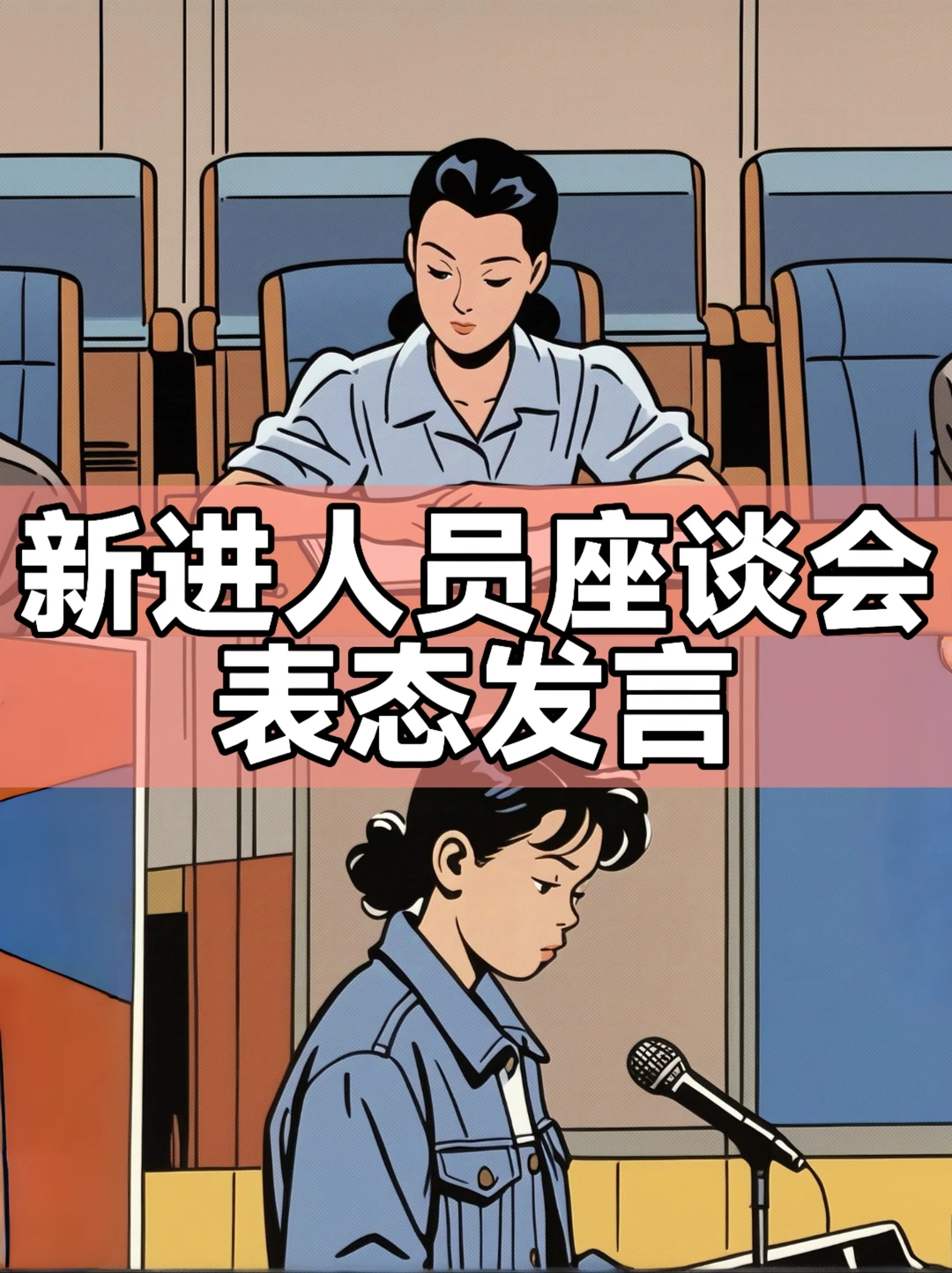 体制内：新进人员座谈会表态发言