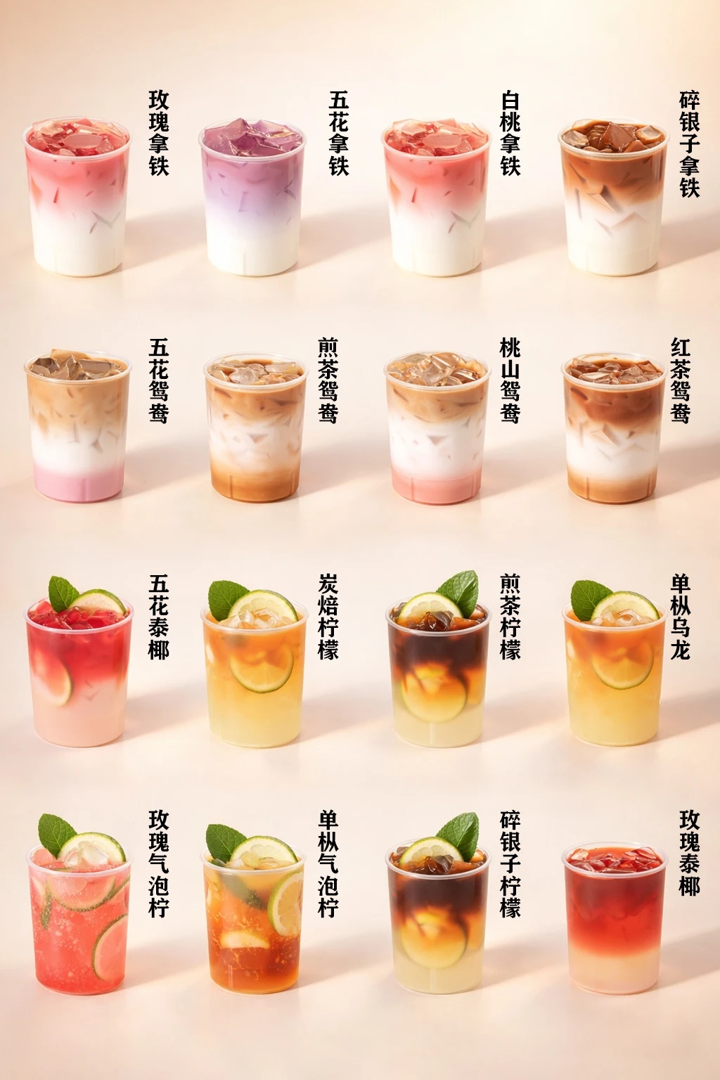 饮品配方分享！你点哪杯？【低咖饮品】