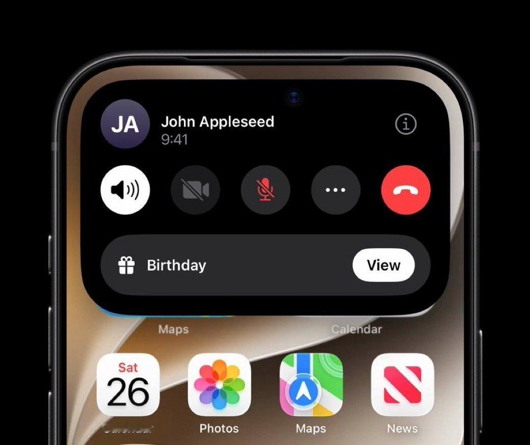 iOS 27.2即将在通话灵动岛
加入纪念日、生日提醒#ios27# ​