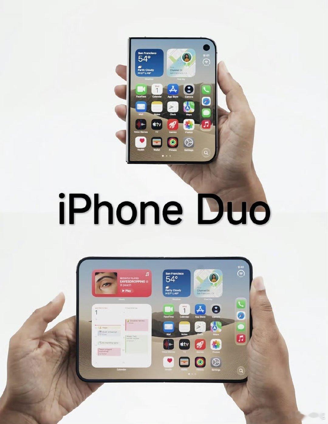#iPhone Duo缺失两大功能#苹果做第一代折叠屏的思路大概是：先把形态做出来，长焦和Face ID先放一放😂 反正首代肯定有人买，容忍度也高，明年再补功能还能继续讲升级。只能说，初代用户有时候既是消费者，也是半个测试员。 ​