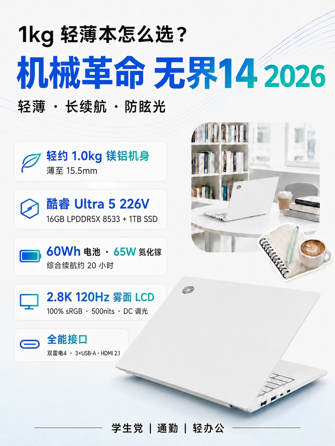 1kg轻薄本怎么选？聊聊机械革命无界14 2026