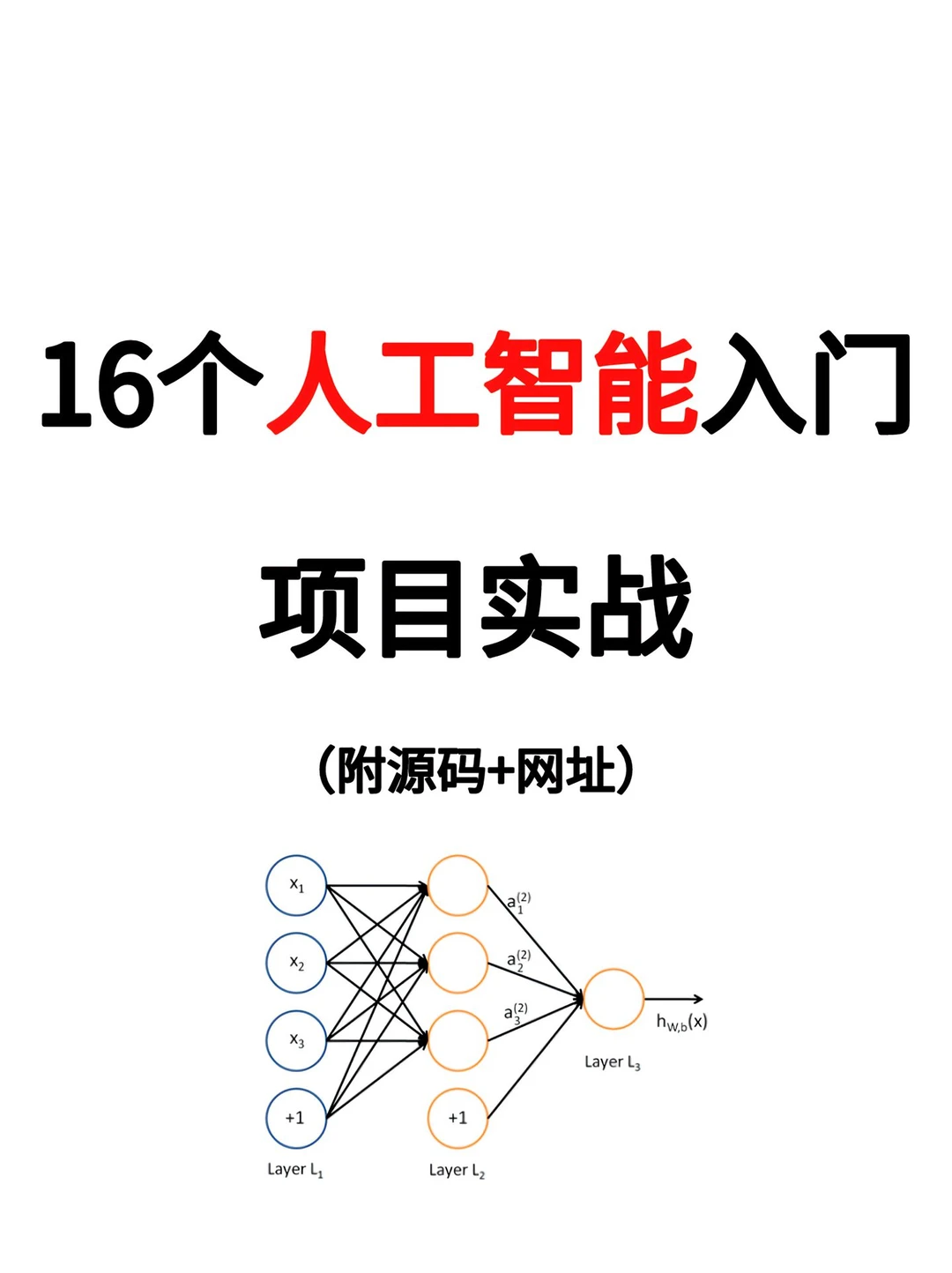 16个人工智能入门项目实战！源码和练习网址已准备好！