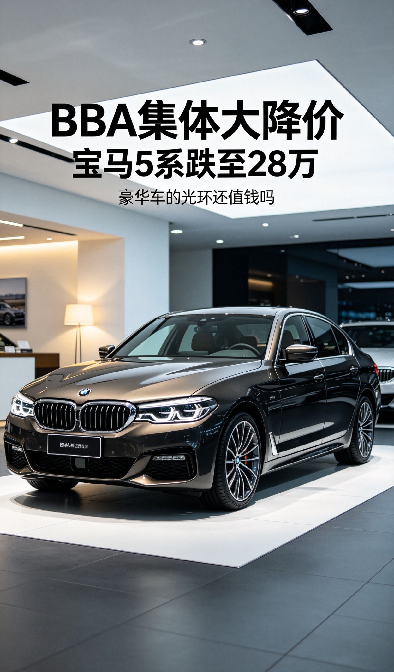 BBA集体大降价：宝马5系跌至28万，豪华车的光环还值钱吗