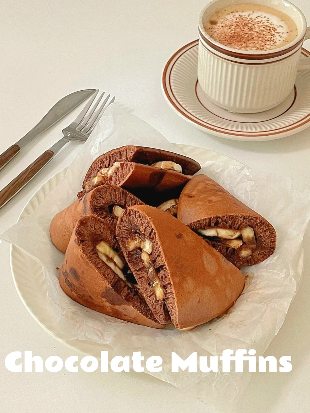 🍫巧克力香蕉松饼🍌搅一搅｜平底锅就能做✅