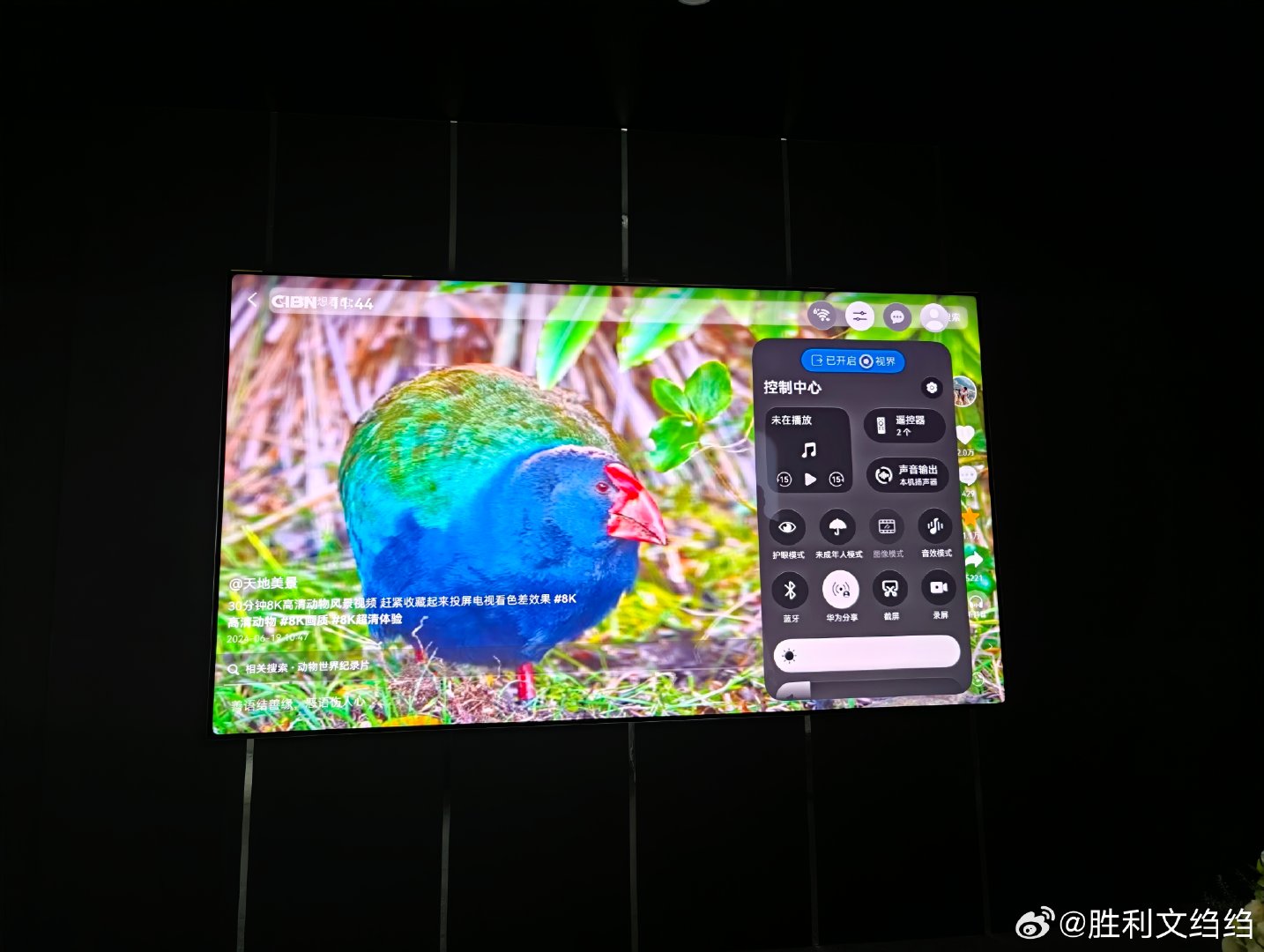 戴上这副眼镜👓，猜猜我在智慧屏上看见了什么？#巨幕手机 大有可玩##华为智慧屏##华为智慧屏MateTV#2 ​