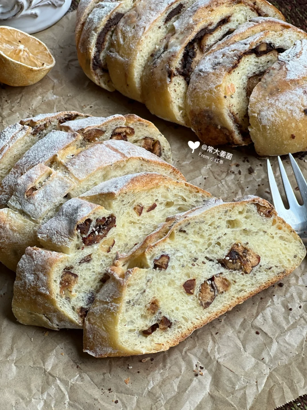免揉0糖奇亚籽红枣乡村欧包🥖我珍藏的配方