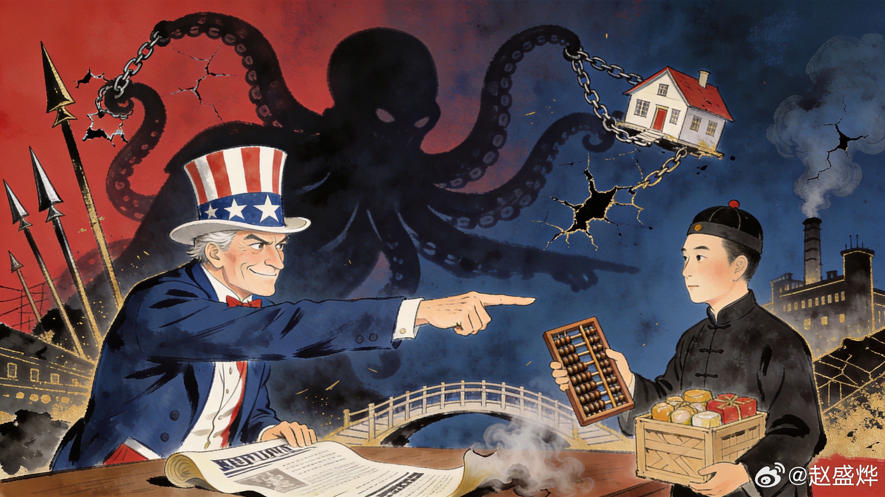 美国那份「中国经济侵略」报告，我通读了一遍，发现它是写给自己人看的

观察者网今天挂了一篇，拆的是美国那套「中美技经贸战争动员」的报告。我顺着把里头的逻辑捋了一遍，越捋越觉得可笑。

这份报告的前提就一句话：中国正在对美国搞「经济侵略」。然后整篇报告就围着这个前提转，摆出一副「我都分 ​