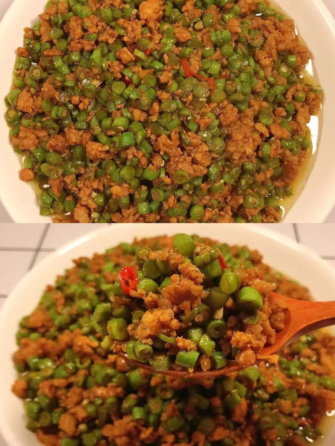 ㊙️超级下饭！肉末豆角，好吃到舔盘！