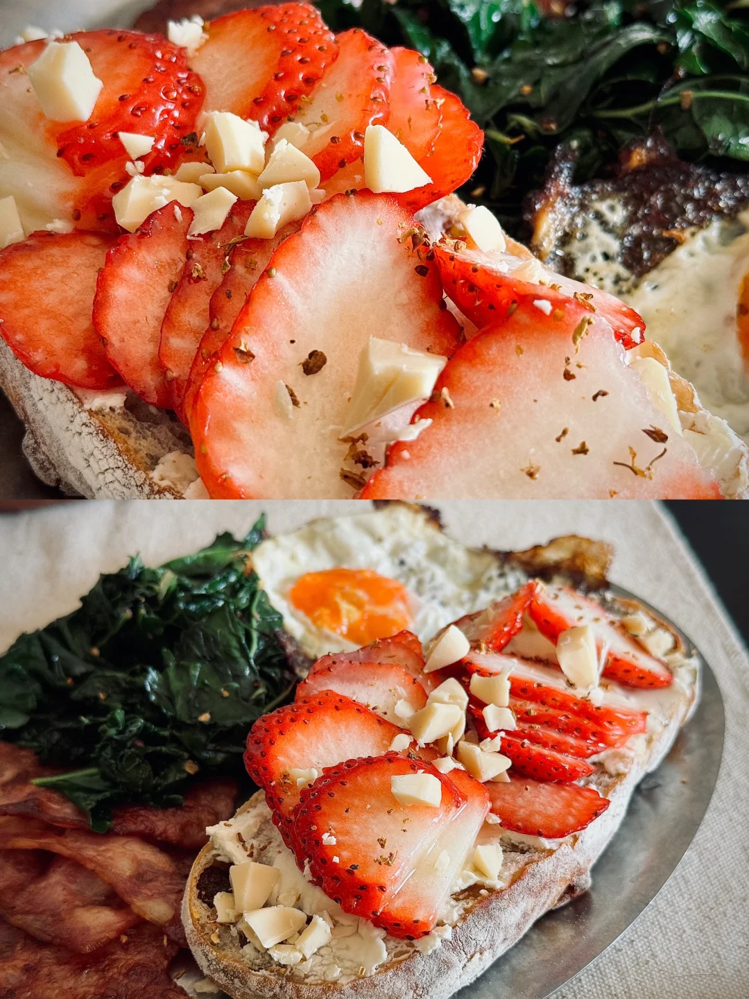 🍓🥬｜喜上莓梢 红红的草莓乳酪三明治